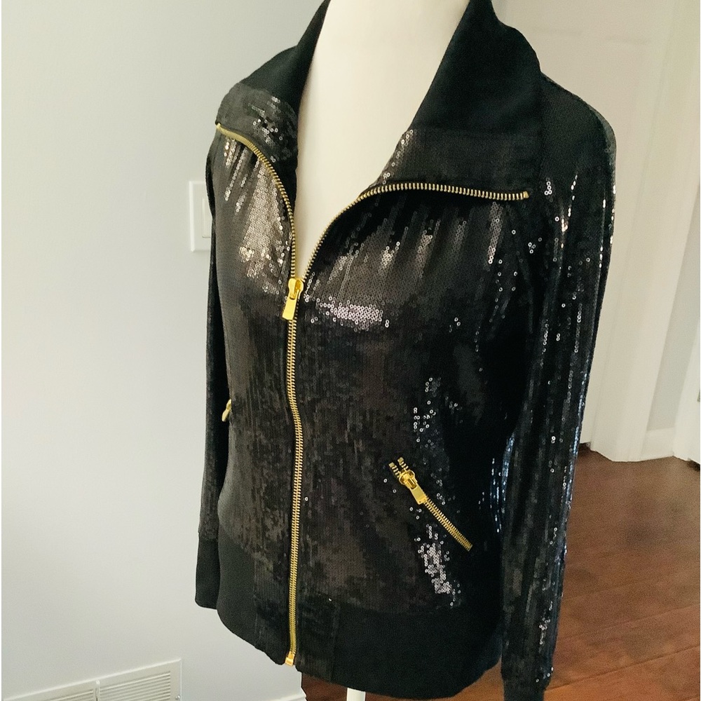 Exceptionally Beautiful Sequined Jacket Euc - image 2